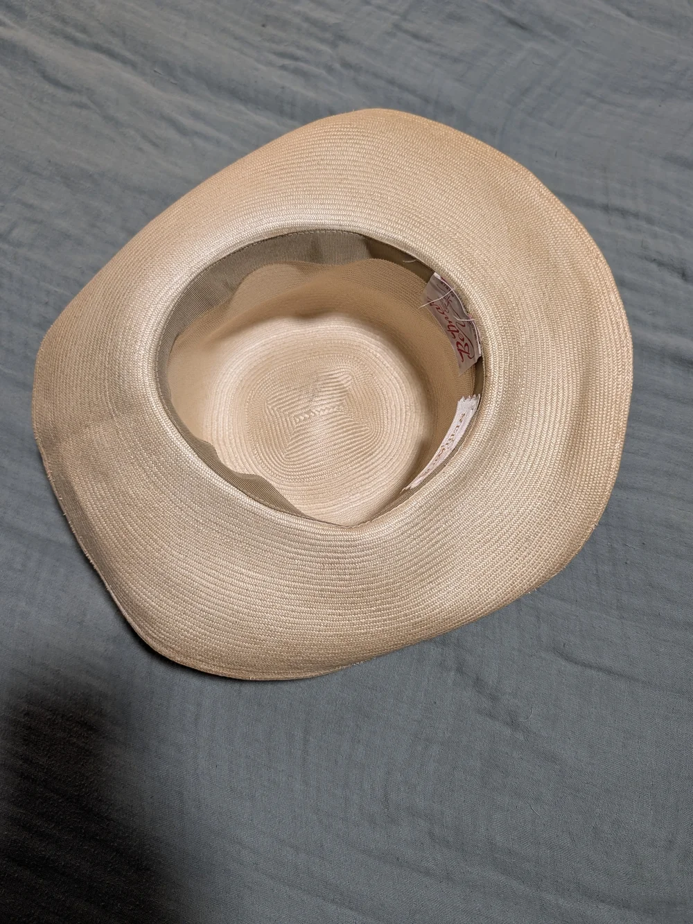 Vintage Belmar Gimbels Straw Hat Cottagecore Coquette